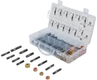 BGS Souprava rozpěrných šroubů a matic pro koleno sacího/výfukového potrubí,  100dílná