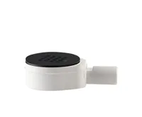 GSI Vaničkový sifon, průměr 90mm, DN40, nízký, krytka černá mat