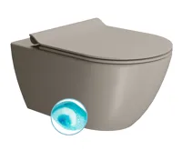 GSI PURA závěsná WC mísa, Swirlflush, 36x55cm, tortora dual-mat GSI PURA závěsná WC mísa, Swirlflush, 36x55cm, tortora dual-mat