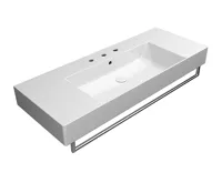 GSI KUBE X keramické umyvadlo 120x47cm, s odkládacími plochami, broušená spodní hrana, 3 otvory, bílá ExtraGlaze (6)