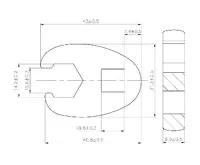 BGS Klíč plochý otevřený 3/8" 14 mm (2)