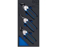 BGS Vložka do dílenského vozíku 1/3: sada malých karosářských nůžek na plech, 3dílná BGS Vložka do dílenského vozíku 1/3: sada malých karosářských nůžek na plech, 3dílná