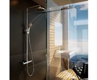 Ravak Sprchový sloup flexibilní s termostatickou baterií a sprchovým set Ravak Sprchový sloup flexibilní s termostatickou baterií a sprchovým set