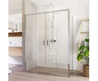 Sprchový kout, Lima, obdélník, 140x100x190 cm, chrom ALU, sklo Čiré Sprchový kout, Lima, obdélník, 140x100x190 cm, chrom ALU, sklo Čiré