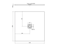 POLYSAN FLEXIA vanička z litého mramoru s možností úpravy rozměru, 120x120cm (6)