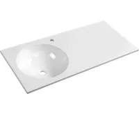 SAPHO JUNO umyvadlo, litý mramor, 100x47cm, levé, bílá SAPHO JUNO umyvadlo, litý mramor, 100x47cm, levé, bílá