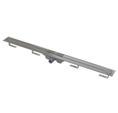 ALCAPLAST Sprchový liniový žlab nerezový, s okrajem, pro perforovaný rošt, délka 1450 mm APZ1-1450