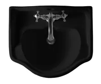 KERASAN RETRO keramické umyvadlo 56x46,5cm, černá mat (3)