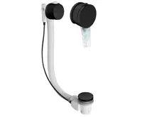 POLYSAN Vanová souprava s napouštěním, bovden, délka 975mm, zátka 72mm, černá mat