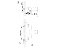 SAPHO LUKA nástěnná sprchová baterie, chrom (2)