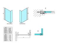 POLYSAN MODULAR SHOWER stěna k instalaci na zeď, pro připojení pevného panelu, 900 mm (11)