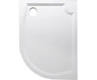 GELCO RIVA sprchová vanička z litého mramoru, čtvrtkruh 120x90cm, levá, bílá (3)