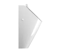 GSI COMMUNITY urinál se zakrytým přívodem vody s otvory pro víko, Rimless, 31x65cm, bílá ExtraGlaze (3)