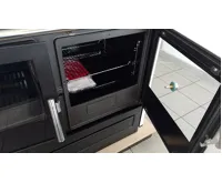 PLAMEN Sporák na tuhá paliva 910 GLAS -  černý (2)