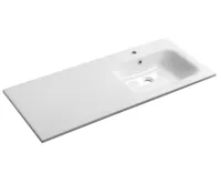 SAPHO ARECA umyvadlo, litý mramor, 121x51,5cm, pravé, bílá SAPHO ARECA umyvadlo, litý mramor, 121x51,5cm, pravé, bílá