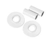 INVENA Krycí rozeta pro boční připojení radiátoru, bílá (UA-11-B15-S)