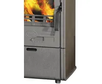 PLAMEN PLAMEN Litinová krbová kamna VESTA - hnědá (4)