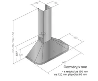 CATA Odsavač par EMPIRE KDp 338060 + DÁLKOVÉ OVLÁDÁNÍ (1)
