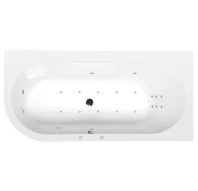 POLYSAN ASTRA R HYDRO-AIR hydromasážní vana, 165x80x48cm, bílá