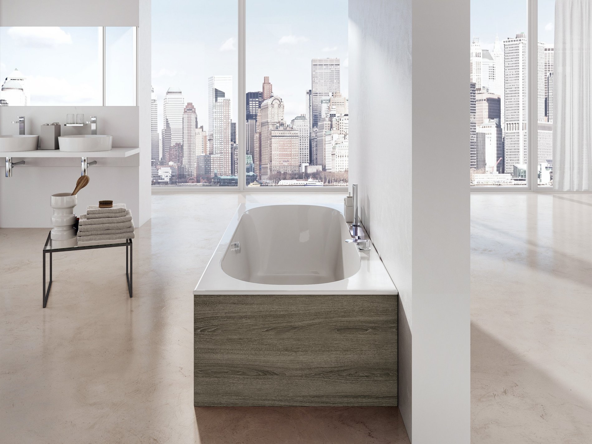 Ravak akrylátová vana city slim 180 x 80 snowwhite | akce doživotní záruka