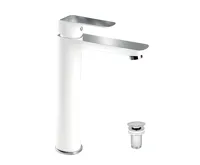 NOVASERVIS Umyvadlová baterie s výpustí Nobless Tina bílá/chrom - 38503,1 NOVASERVIS Umyvadlová baterie s výpustí Nobless Tina bílá/chrom - 38503,1