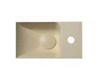 SAPHO PICCOLINO betonové umývátko 30,8x17cm, baterie vpravo, žlutá mat (1)