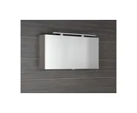 SAPHO CLOE galerka s LED osvětlením 100x50x18cm, dub stříbrný (1)