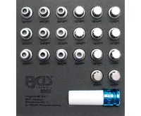 BGS Sada zástrčných hlavic pro bezpečnostní šrouby ráfků pro BMW, 21dílná