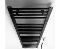 AQUALINE DIRECT-E elektrické otopné těleso rovné 450x1320 mm, 400 W, černá (5)