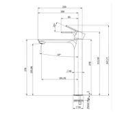 SAPHO PAX stojánková umyvadlová baterie vysoká, prodloužená hubice, bílá mat (3)