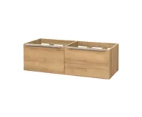 Mailo, koupelnová skříňka, dub, 2 zásuvky, 1210x700x480 mm