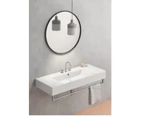 GSI KUBE X keramické umyvadlo 120x47cm, s odkládacími plochami, 3 otvory, bílá ExtraGlaze (3)