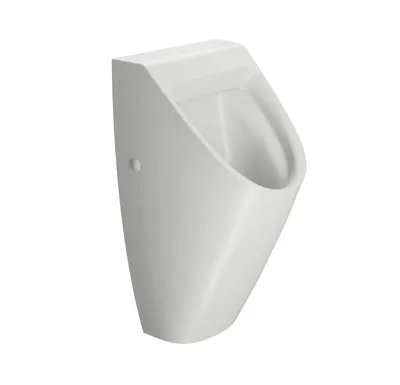 GSI COMMUNITY urinál se zakrytým přívodem vody, Rimless, 31x65cm, bílá mat