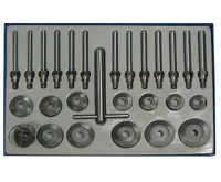 BGS Frézy ventilové,45° + 90°,od 30 - 60mm průměru,27 dílů BGS Frézy ventilové,45° + 90°,od 30 - 60mm průměru,27 dílů