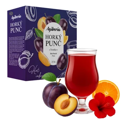 AG FOODS Group a.s. Agiberia Horký punč Švestka 25x20g