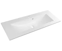 SAPHO YUKON umyvadlo, litý mramor, 120x45cm, bílá