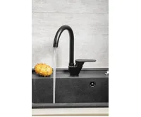 SAPHO CORNELI stojánková dřezová baterie, černá mat (3)