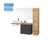 Umyvadlo na desku i zavěšení s přepadem, 600x420x120 mm, keramické (5)