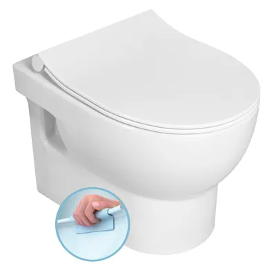 ISVEA ABSOLUTE závěsná WC mísa, Rimless, 35x50cm, bílá