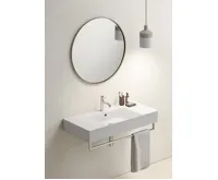 GSI KUBE X keramické umyvadlo 100x47cm, s odkládacími plochami, broušená spodní hrana, bílá ExtraGlaze (3)