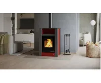 HS Flamingo Krbová kamna AQUAFLAM VARIO ® LEND 11/5kW červená, elektronická regulace (12)