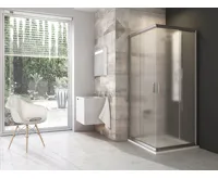 Ravak sprchový kout čtvercový BLRV2-80 satin+Grape