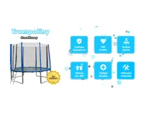 GoodJump 4UPVC trampolína 305 cm s ochrannou sítí + žebřík - výprodej (2)