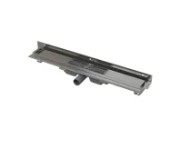 ALCAPLAST Podlahový žlab s okrajem pro perforovaný rošt a s nastavitelným límcem ke stěně APZ104-1050