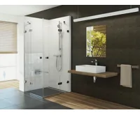 Ravak sprchový kout Briliant BSRV4-100 Chrom + Transparent (pouze SKLO a těsnění)