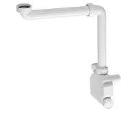 BRUCKNER SQUID nábytkový sifon šetřící místo, 5/4", odpad 32mm, bílá BRUCKNER SQUID nábytkový sifon šetřící místo, 5/4", odpad 32mm, bílá