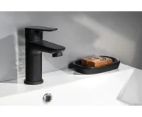 AQUALINE LOTTA stojánková umyvadlová baterie, černá mat (3)