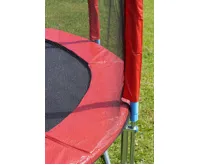 GoodJump 4UPVC červená trampolína 305 cm s ochrannou sítí + žebřík + krycí plachta (7)