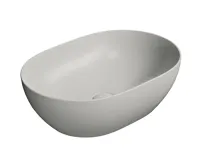 GSI PURA keramické umyvadlo na desku, 50x35cm, cenere mat