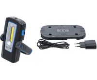 BGS Montážní COB LED lampa s magnetem a háčkem, sklopná, s indukční nabíjecí funkcí